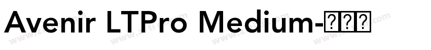 Avenir LTPro Medium字体转换